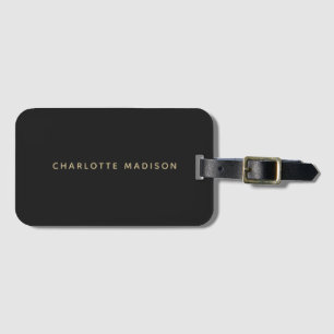 Étiquette À Bagage Élégant Classique Minimaliste Professionnel Simple