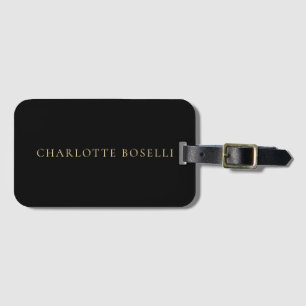 Étiquette À Bagage Élégant Classique Minimaliste Professionnel Simple
