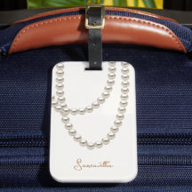 Elégant collier Pearl blanc