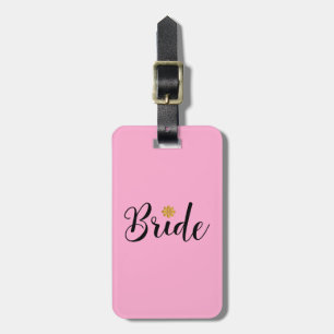 Étiquette À Bagage Élégant Mariage de la Fête des mariées de mariée