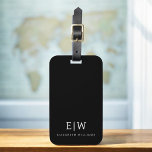 Étiquette À Bagage Élégant professionnel simple Monogramme minimalist<br><div class="desc">Découvrez notre Elegant Professional Simple Monogram Minimalist Collection : Elevez votre style avec une sophistication intemporelle et une élégance sobre. Réalisée avec une attention minutieuse aux détails, cette collection présente des designs minimalistes ornés de votre monogramme personnalisé. Chaque pièce respire le professionnalisme et le raffinement, parfait pour faire une impression...</div>