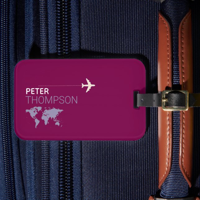 Étiquette À Bagage Elégante couleur du vin (Insitu Rectoal 4)