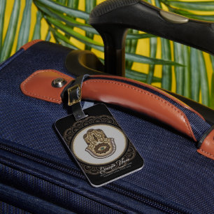 Étiquette À Bagage Elégante main hamsa