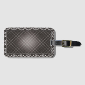 Étiquette À Bagage Elégante serviette de plage Monochrome Damask