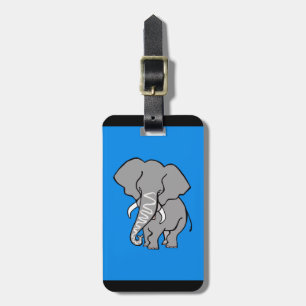 Étiquette À Bagage ELEPHANT - Animal en voie de disparition - conserv