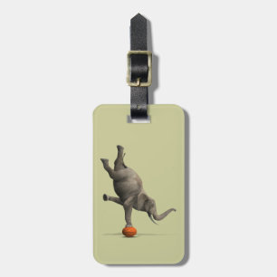 Étiquette À Bagage Eléphant artistique