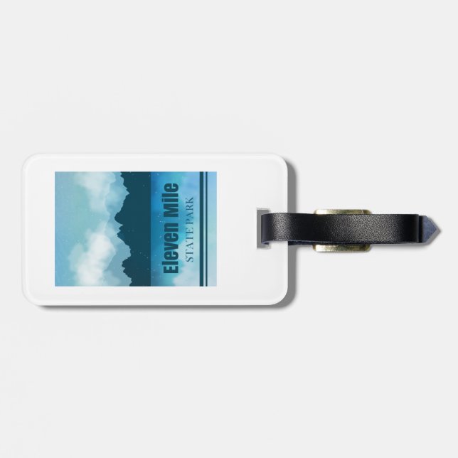 Étiquette À Bagage Eleven Mile State Park Colorado Réflexion (Dos horizontal)