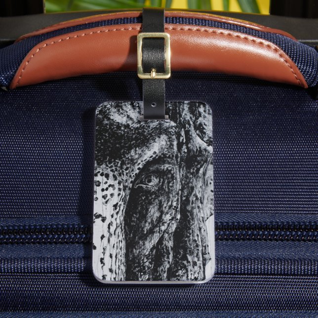 Étiquette À Bagage Ellie Elephant Asiatique Faune Jungle Animal Art (Insitu Rectoal 2)