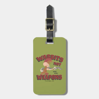 Étiquette À Bagage ELMER FUDD™ & BUGS BUNNY™ "Wabbits Not Arms"