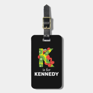 Étiquette À Bagage Elmo Alphabet K Kiwi