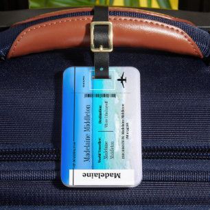 Étiquette À Bagage Embarquement Pass Mer Ocean Scene