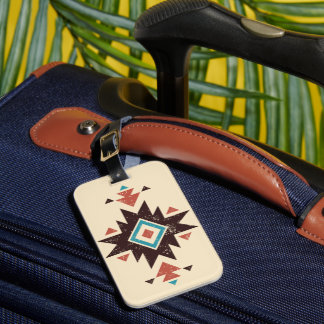 Étiquette À Bagage Emblème diamant boho