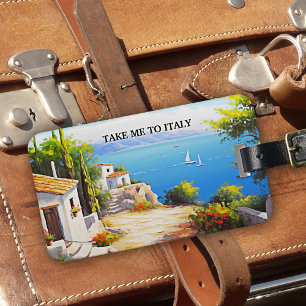 Étiquette À Bagage Emmenez-Moi en Italie Beaux-Arts