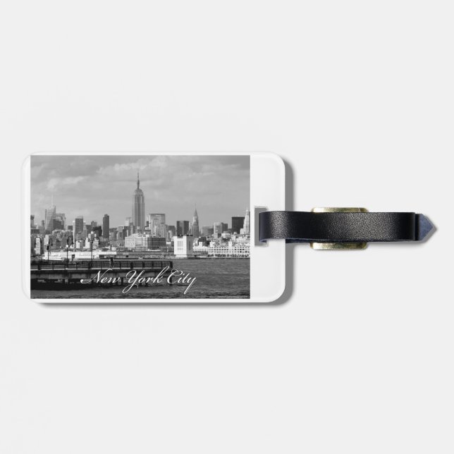 Étiquette À Bagage Empire State New York (Dos horizontal)