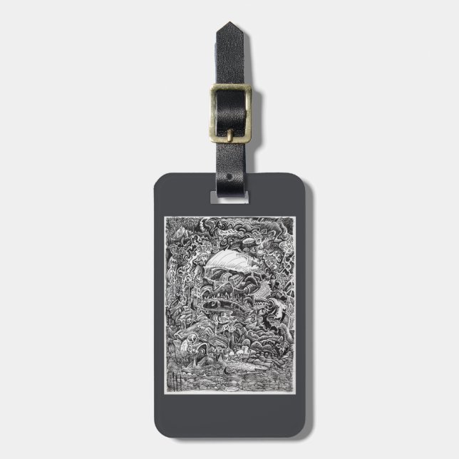 Étiquette À Bagage En attendant le Maelstrom (Devant Vertical)