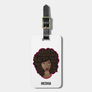 Étiquette À Bagage Encourager les femmes à profiter du voyage, noir e