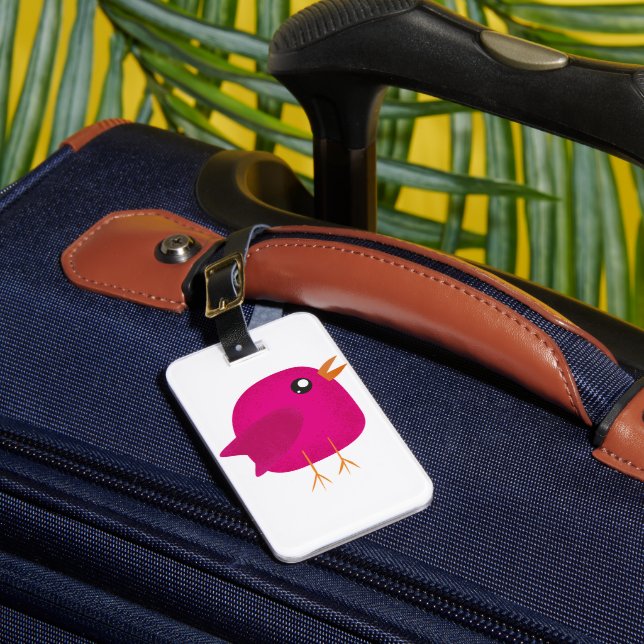 Étiquette À Bagage Enfants oiseau mignon   (Insitu Rectoal 1)