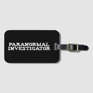 Étiquette À Bagage Enquêteur paranormal chasse aux fantômes