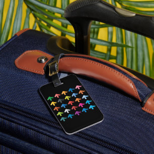 Étiquette À Bagage Ensemble de flèches brillantes, pointeurs directio