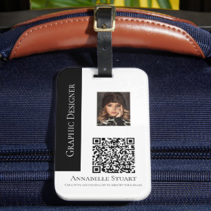 Étiquette À Bagage Entreprise de photos de codes QR en grand format