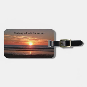 Étiquette À Bagage Entrer dans l'étiquette de sac de valise de