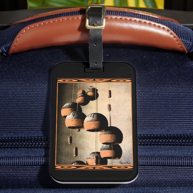 Étiquette À Bagage Éoliennes d'argile spirale Chimes encore vie (Insitu Rectoal 2)