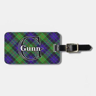 Étiquette À Bagage Epic Scotland Clan Gunn Tartan