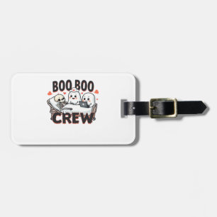 Étiquette À Bagage Équipage Boo Boo Halloween Mignon Infirmière Fantô