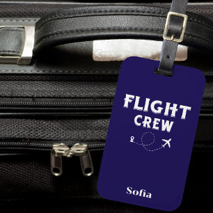 Étiquette À Bagage Équipage de vol Moderne avion Coeur Voyage Vacance