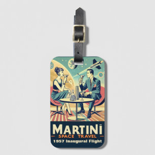 Étiquette À Bagage Équipage de voyage spatial Martini Posters 