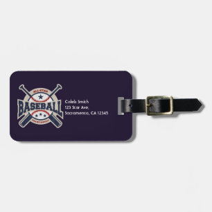 Étiquette À Bagage Équipe de baseball