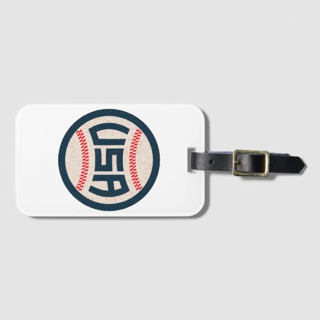 Étiquette À Bagage Équipe de baseball USA (Devant Horizontal)