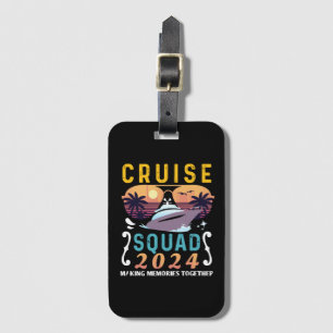 Étiquette À Bagage Équipe de croisière 2024 Groupe de vacances famili