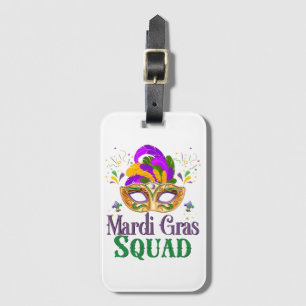 Étiquette À Bagage Équipe Mardi Gras