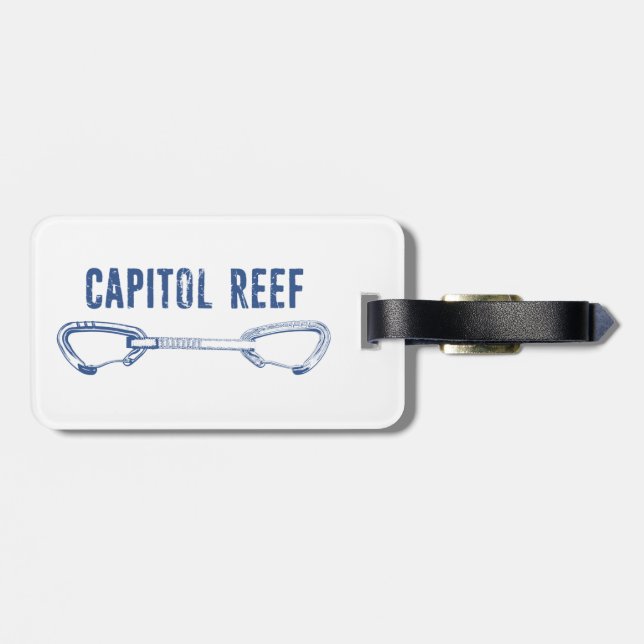 Étiquette À Bagage Escalade de Capitol Reef Rock (Dos horizontal)