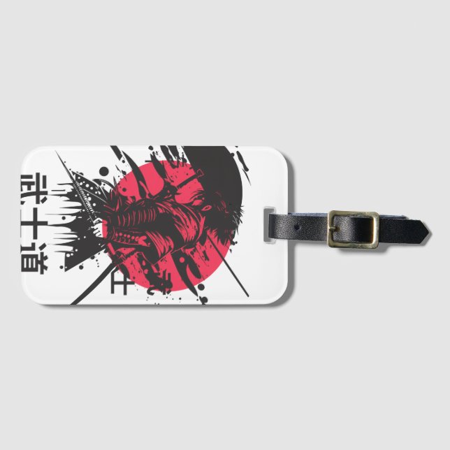 Étiquette À Bagage Esprit Bushido : Esthétique du guerrier samouraï (Devant Horizontal)