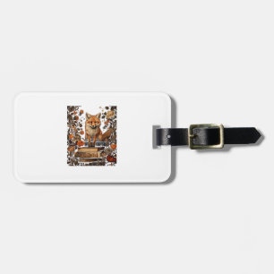 Étiquette À Bagage esthétique Cottagecore avec livre Mignon Goblincor