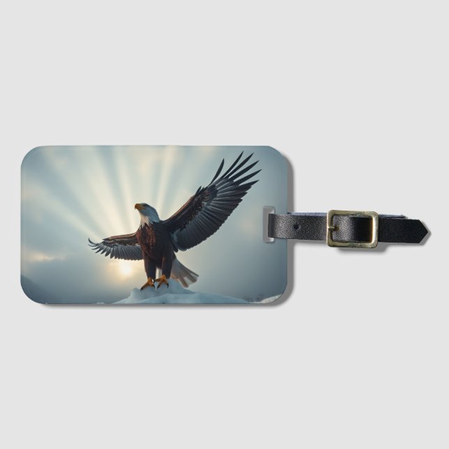Étiquette À Bagage Étalez vos ailes, embrassez le monde | (Devant Horizontal)