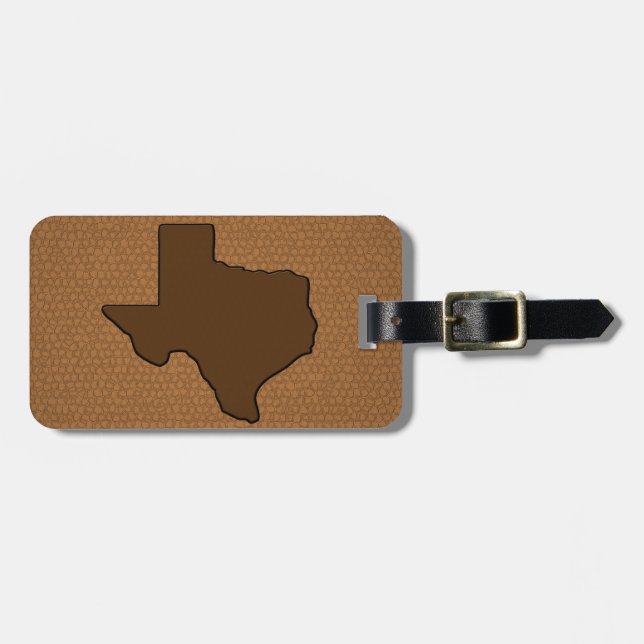 Étiquette À Bagage Etat rustique du Texas (Devant horizontal)