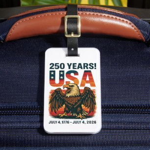 Étiquette À Bagage États-Unis 250 ans – Aigle américain patriotique 4