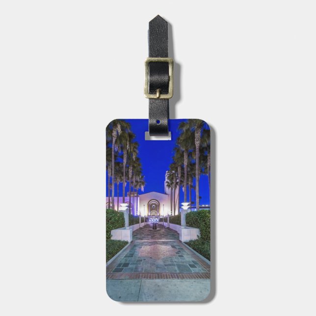 Étiquette À Bagage États-Unis, Californie, Los Angeles, Union Station (Devant Vertical)