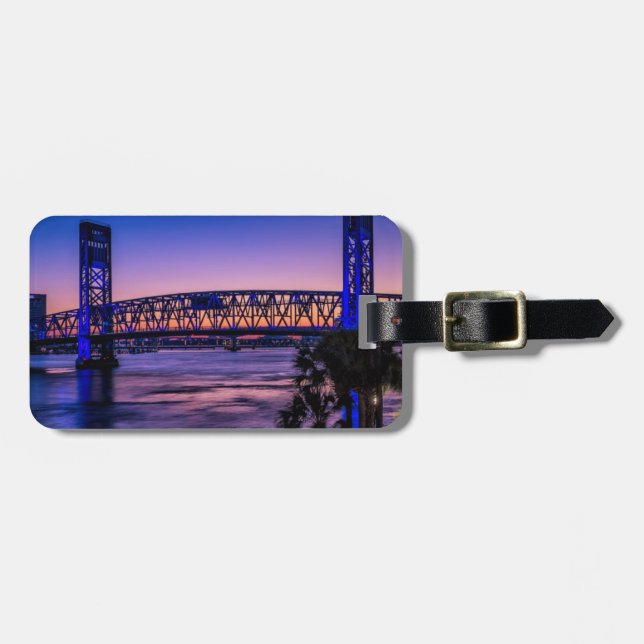 Étiquette À Bagage États-Unis, Jacksonville, Floride (Devant horizontal)