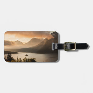 Étiquette À Bagage États-Unis, Montana, Glacier National Park. Lever