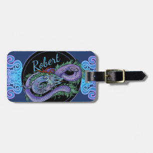 Étiquette À Bagage Eternité du dragon oriental