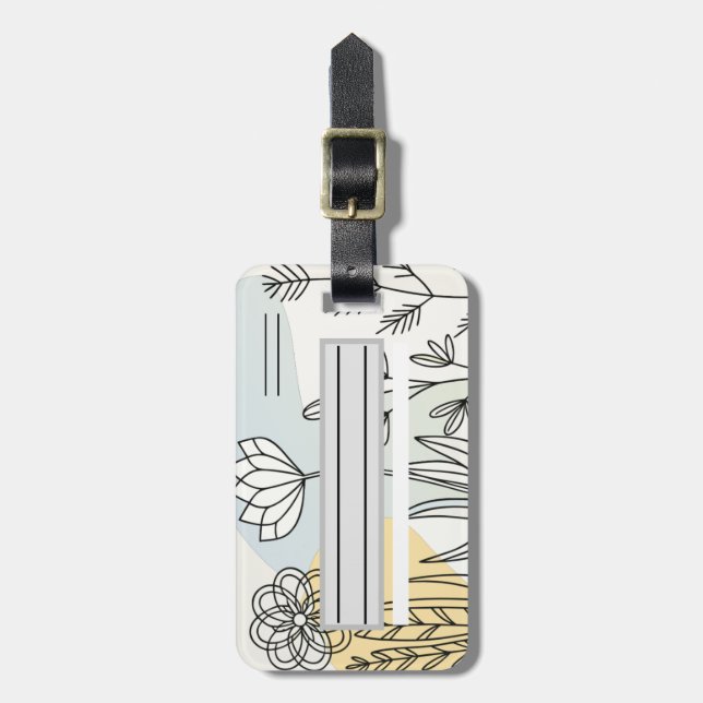 Étiquette À Bagage Etiqueta de equipaje, sencilla  (Devant Vertical)