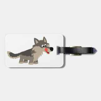 Étiquette À Bagage Étiquette affamée de bagage de loup de bande