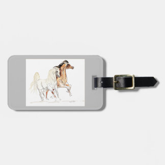 Étiquette À Bagage Étiquette Arabe de bagage de cheval