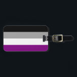 Étiquette À Bagage Étiquette asexuelle de bagage de fierté<br><div class="desc">Soulevez votre haute de drapeau !</div>
