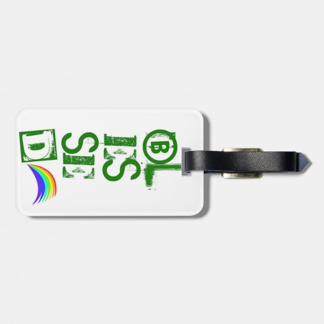 Étiquette À Bagage Étiquette bénie de bagage (Dos horizontal)