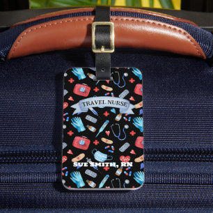 Étiquette À Bagage Étiquette cadeau de l'infirmière de voyage personn